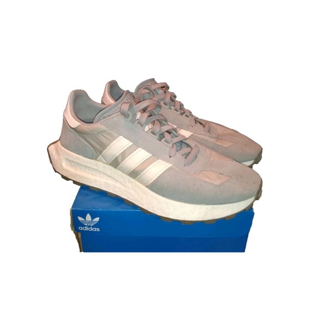 Adidas White and Gray Sneakers